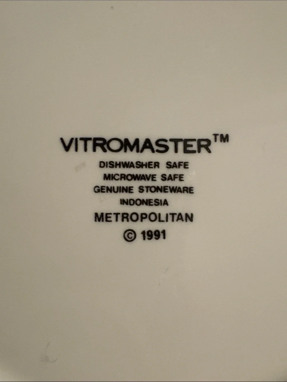 VTG 1991 VITROMASTER Metropolitan Soup/Cereal Bowls 7.25” Set of (4)